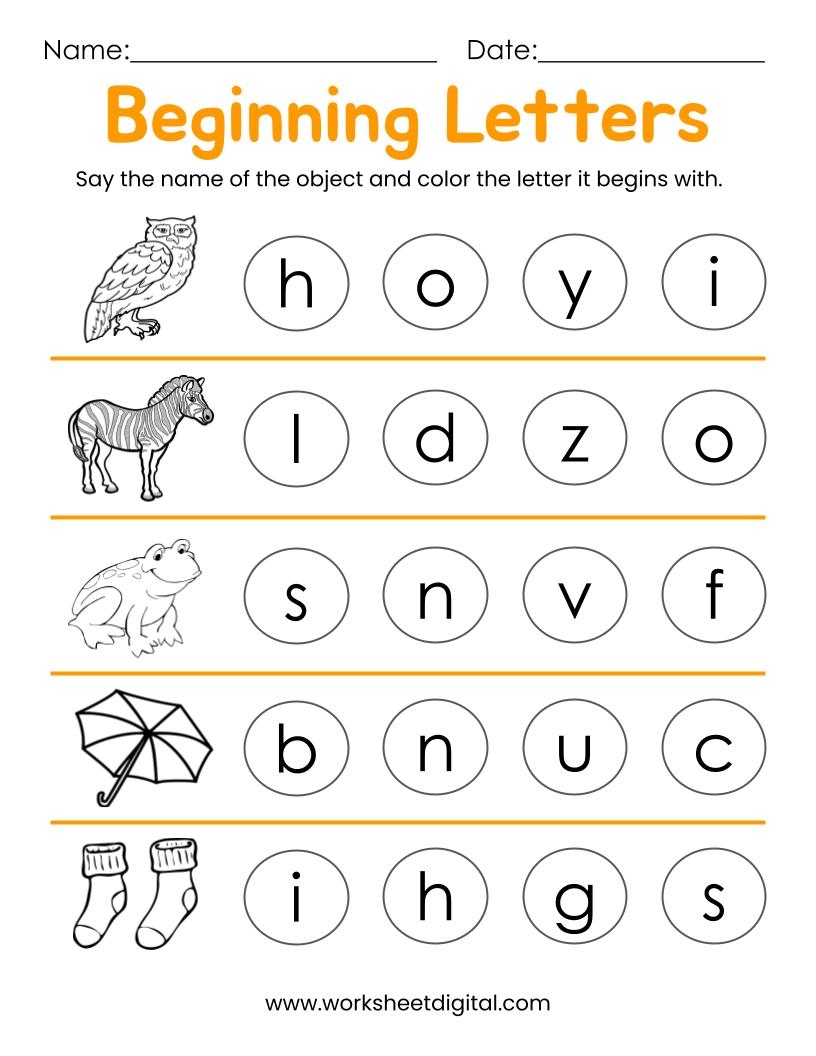 Printable Letter Worksheet Printable Letter Worksheet
