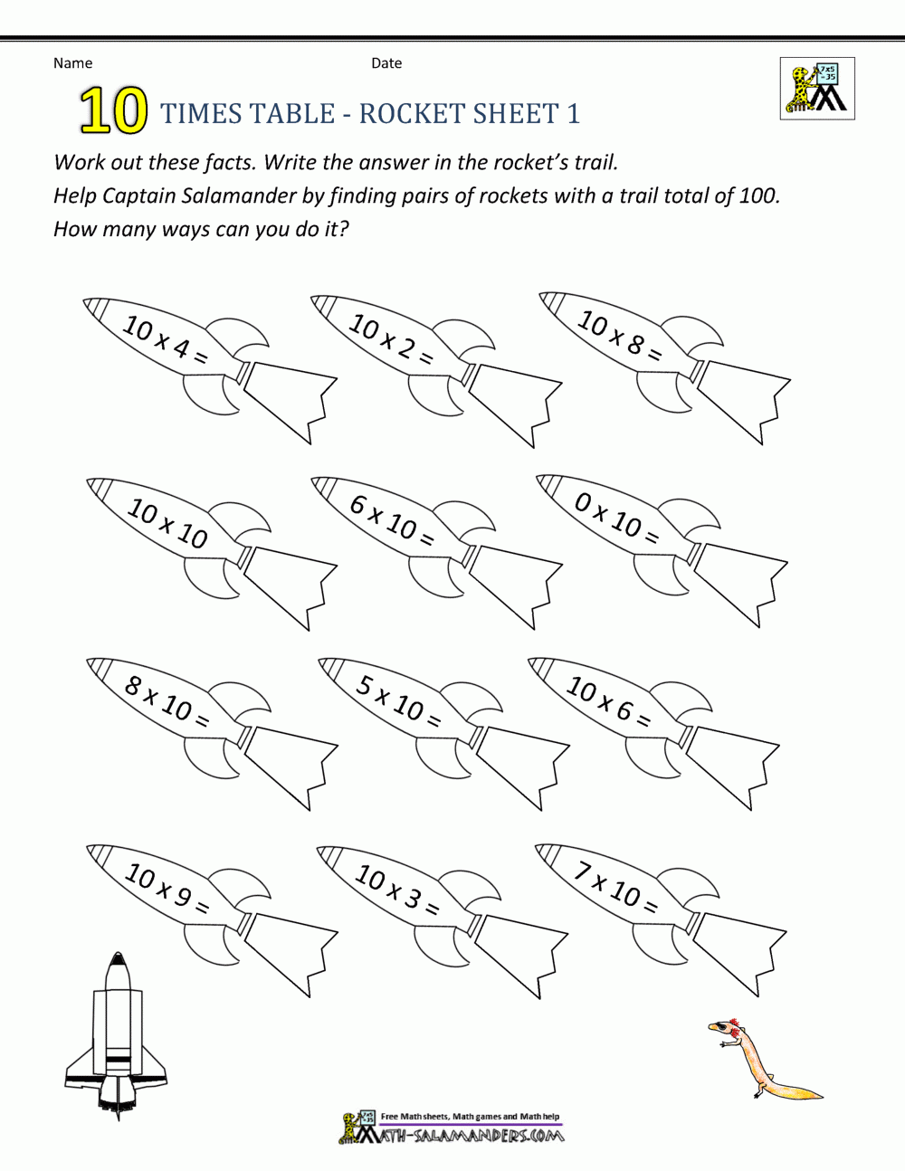 Times Table Worksheet Printable Times Table Worksheet Printable