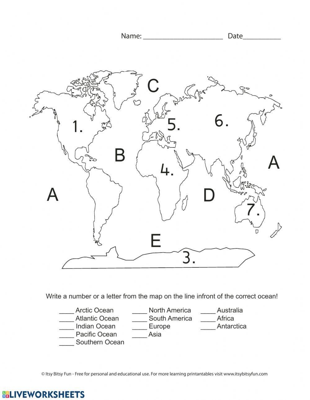 103698 Continents And Oceans Review Nmdevalla 