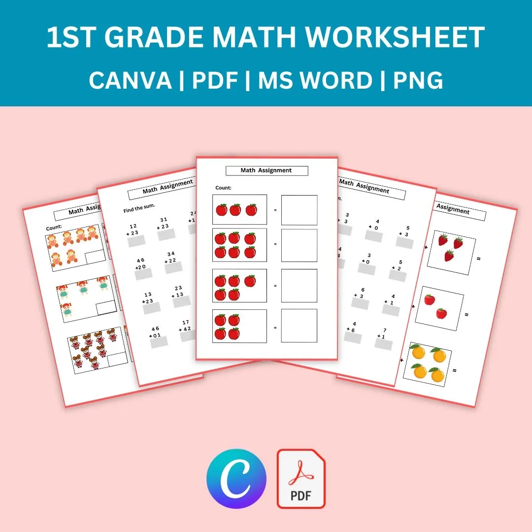 1st Grade Math Worksheets Printable PDF Word 1st Grade Math Worksheets Printable PDF Word