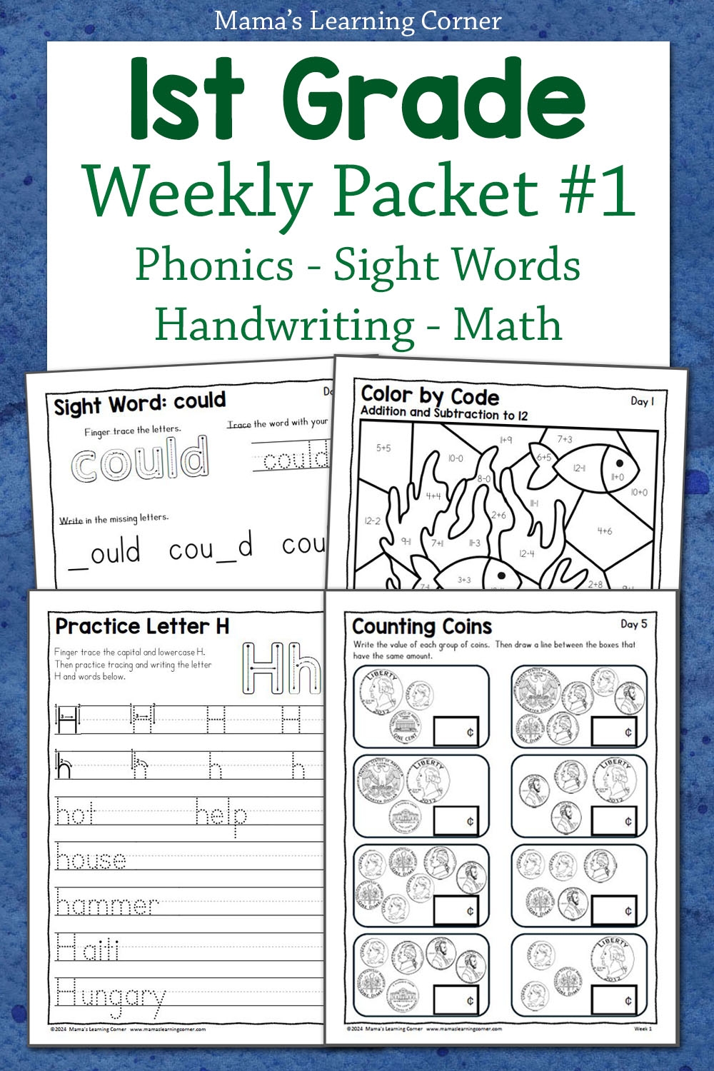 Free Printable 1st Grade Worksheets