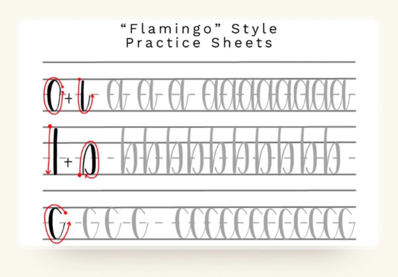 Free Printable Calligraphy Worksheets For Beginners