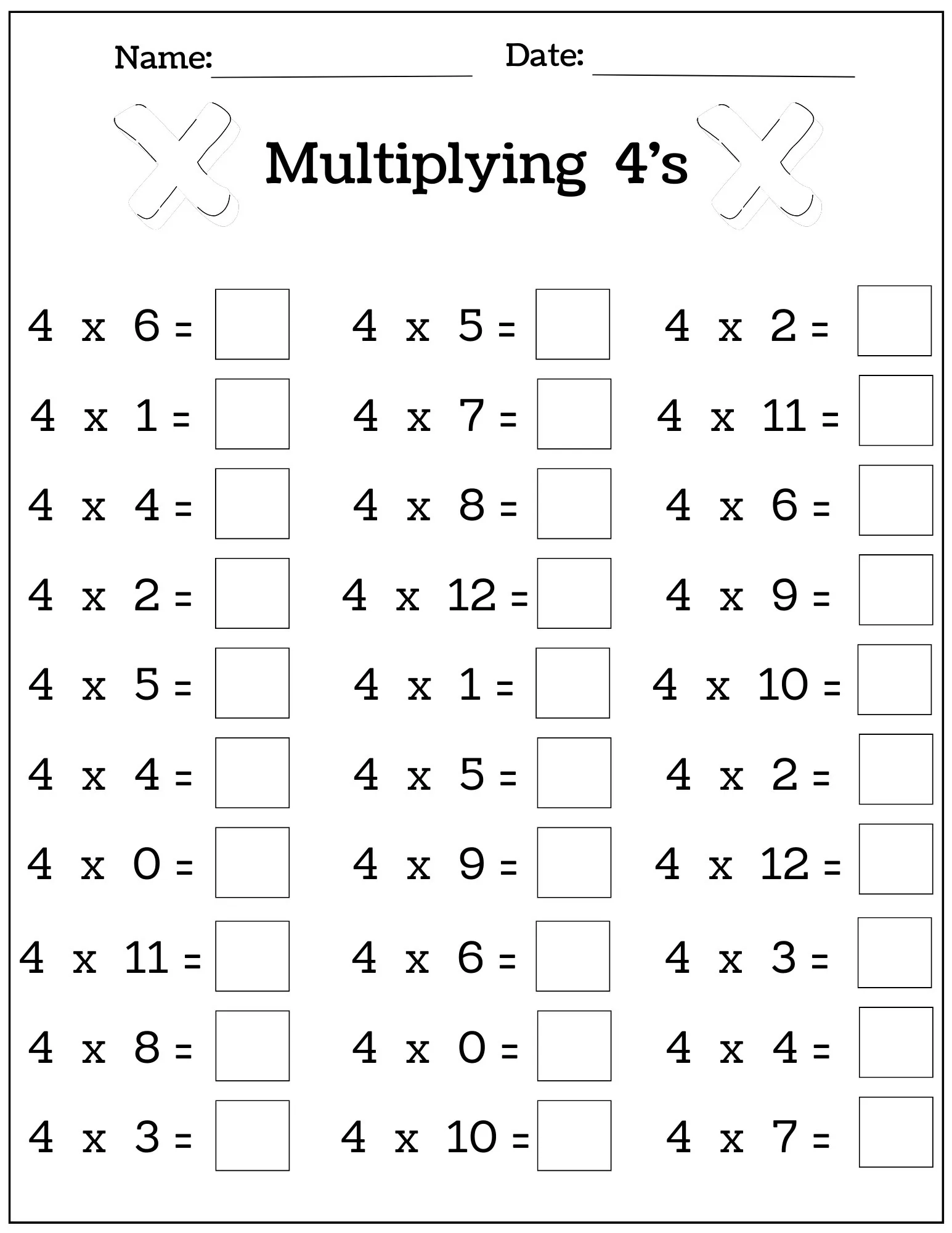 24 Printable Multiplication Worksheets Fill In The Blanks Single Digit Multiplication numbers 1 12 Maths Drills Etsy 24 Printable Multiplication Worksheets Fill In The Blanks Single Digit Multiplication numbers 1 12 Maths Drills Etsy