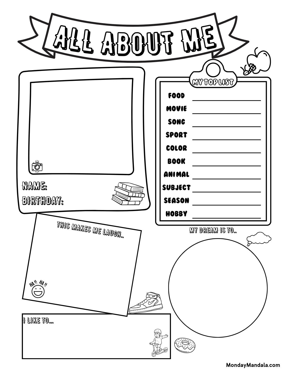 30 All About Me Worksheets Free PDF Printables 30 All About Me Worksheets Free PDF Printables