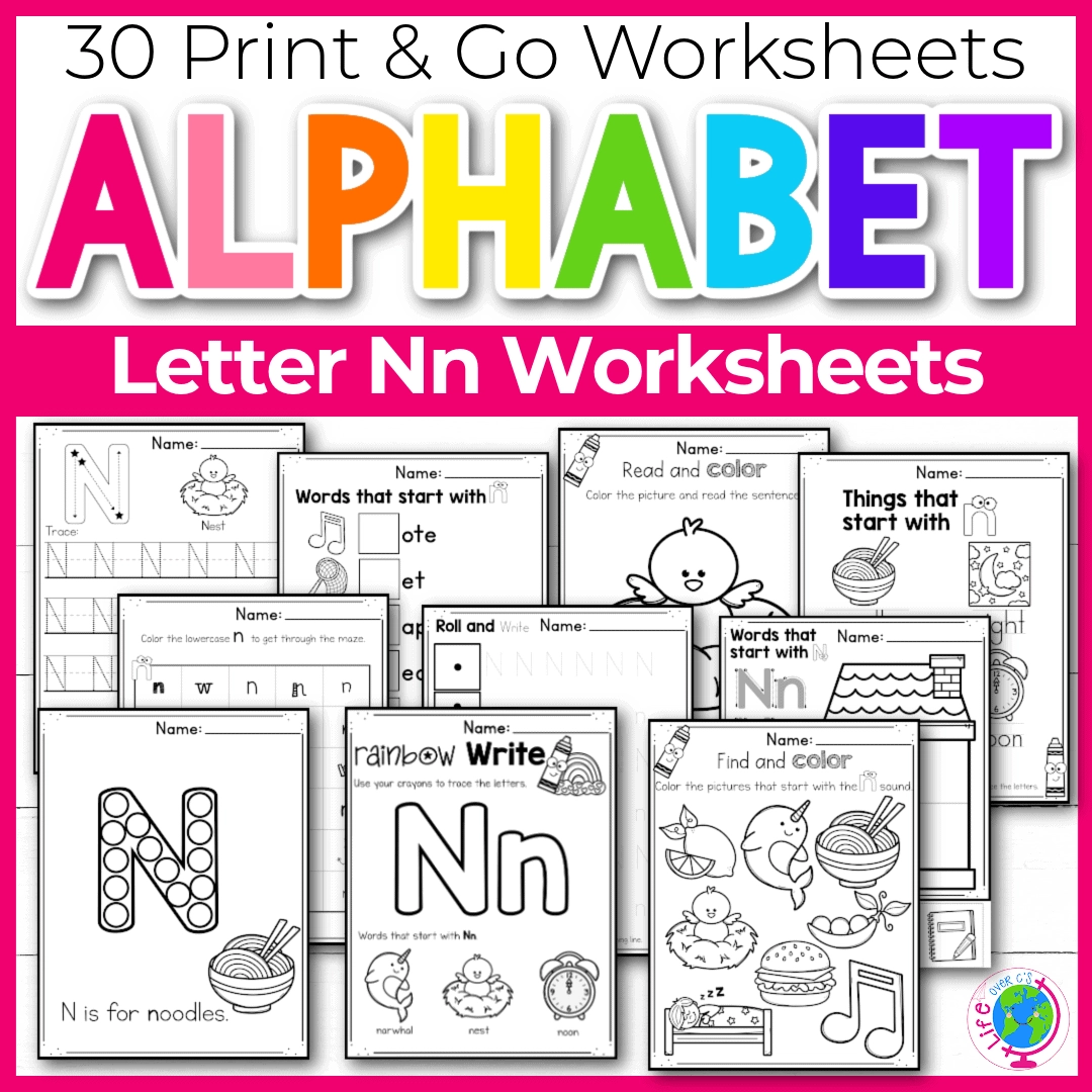 30 Free Printable Letter N Alphabet Worksheets For Kids 30 Free Printable Letter N Alphabet Worksheets For Kids