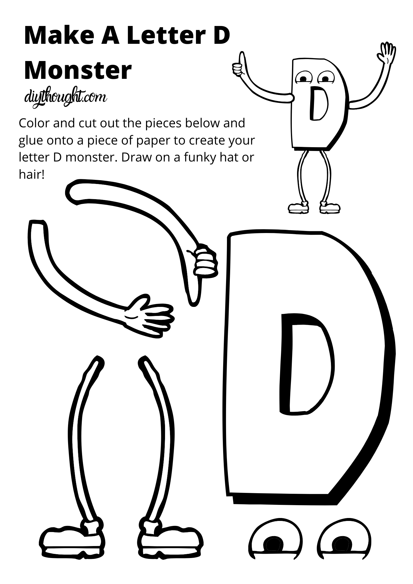 Letter D Printable Worksheets Letter D Printable Worksheets