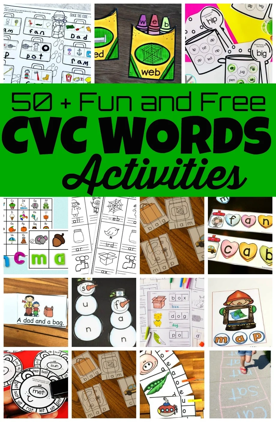 Cvc Worksheets Free Printable