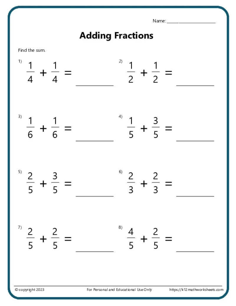 Math Worksheets For 5th Graders Free Printable Math Worksheets For 5th Graders Free Printable