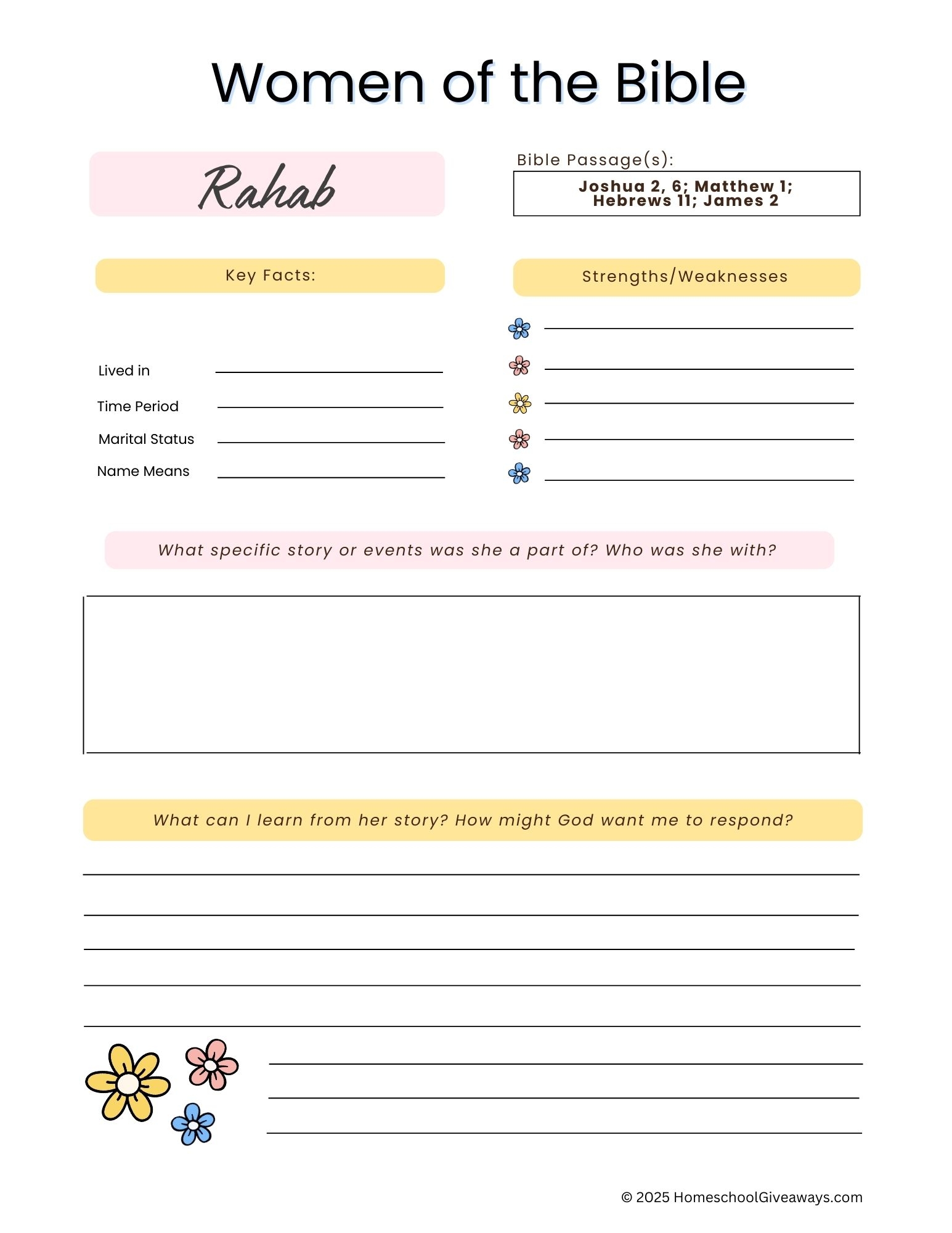 60 Women Of The Bible Worksheets Homeschool Giveaways 60 Women Of The Bible Worksheets Homeschool Giveaways