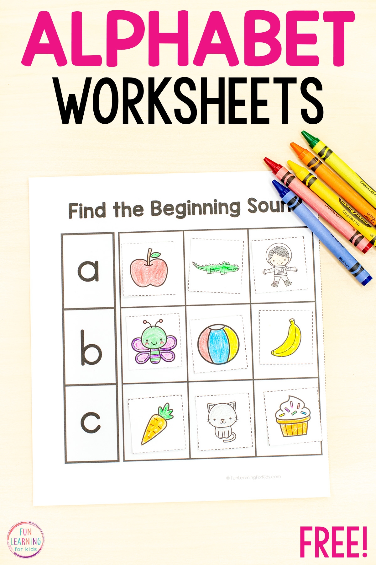 Free Printable Beginning Sounds Worksheets