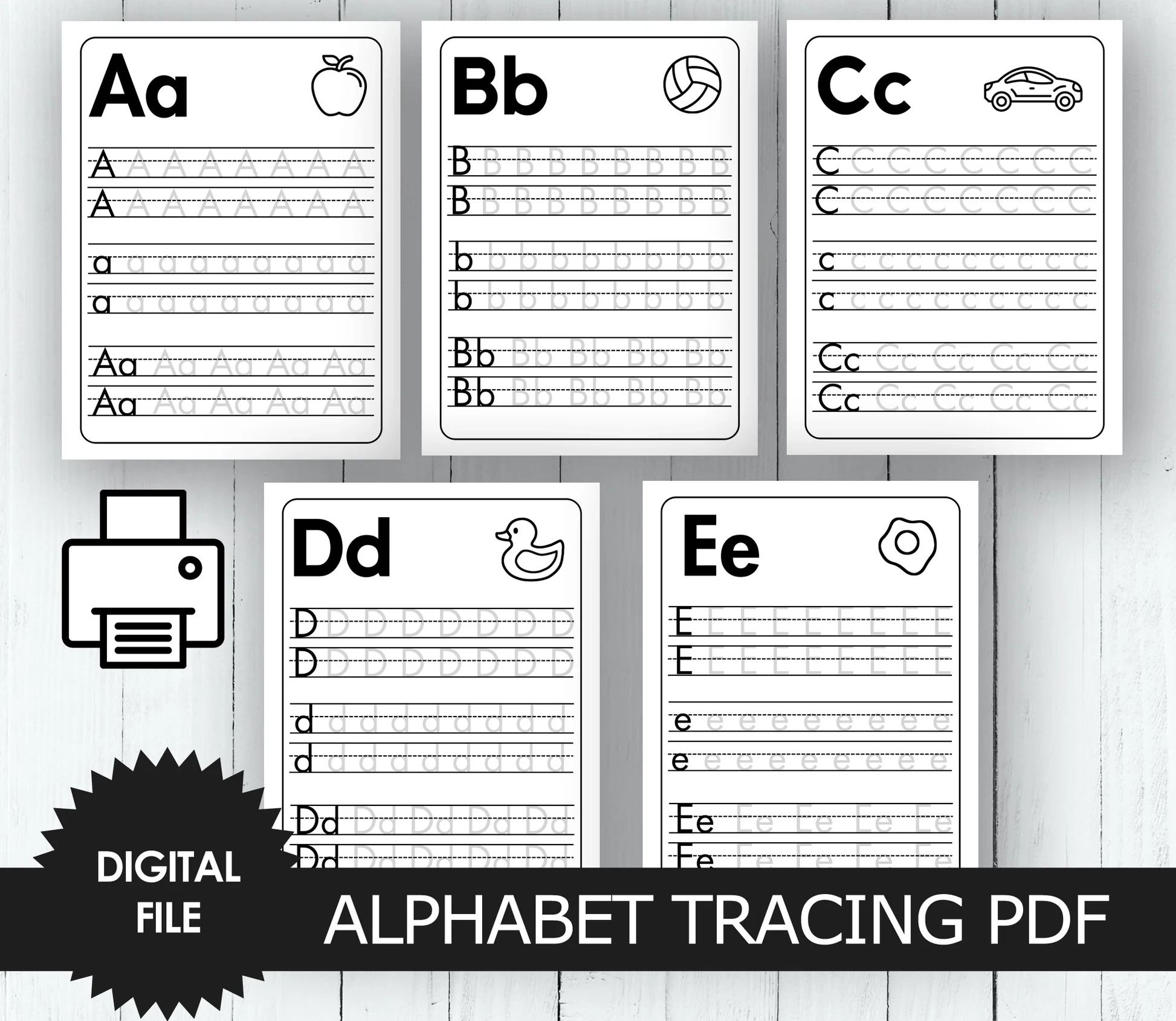 Alphabet Letter Tracing A Z Uppercase And Lowercase Kindergarten And She print Alphabet Letter Tracing A Z Uppercase And Lowercase Kindergarten And She print