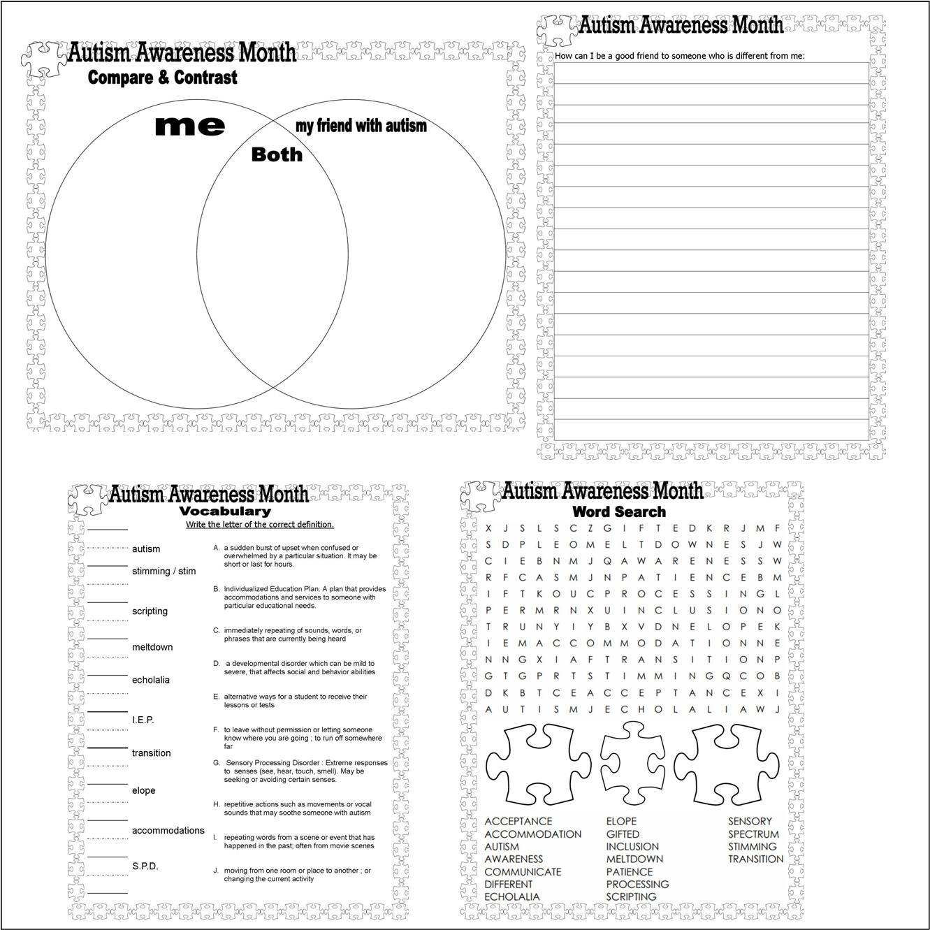Printable Autism Writing Worksheets Printable Autism Writing Worksheets