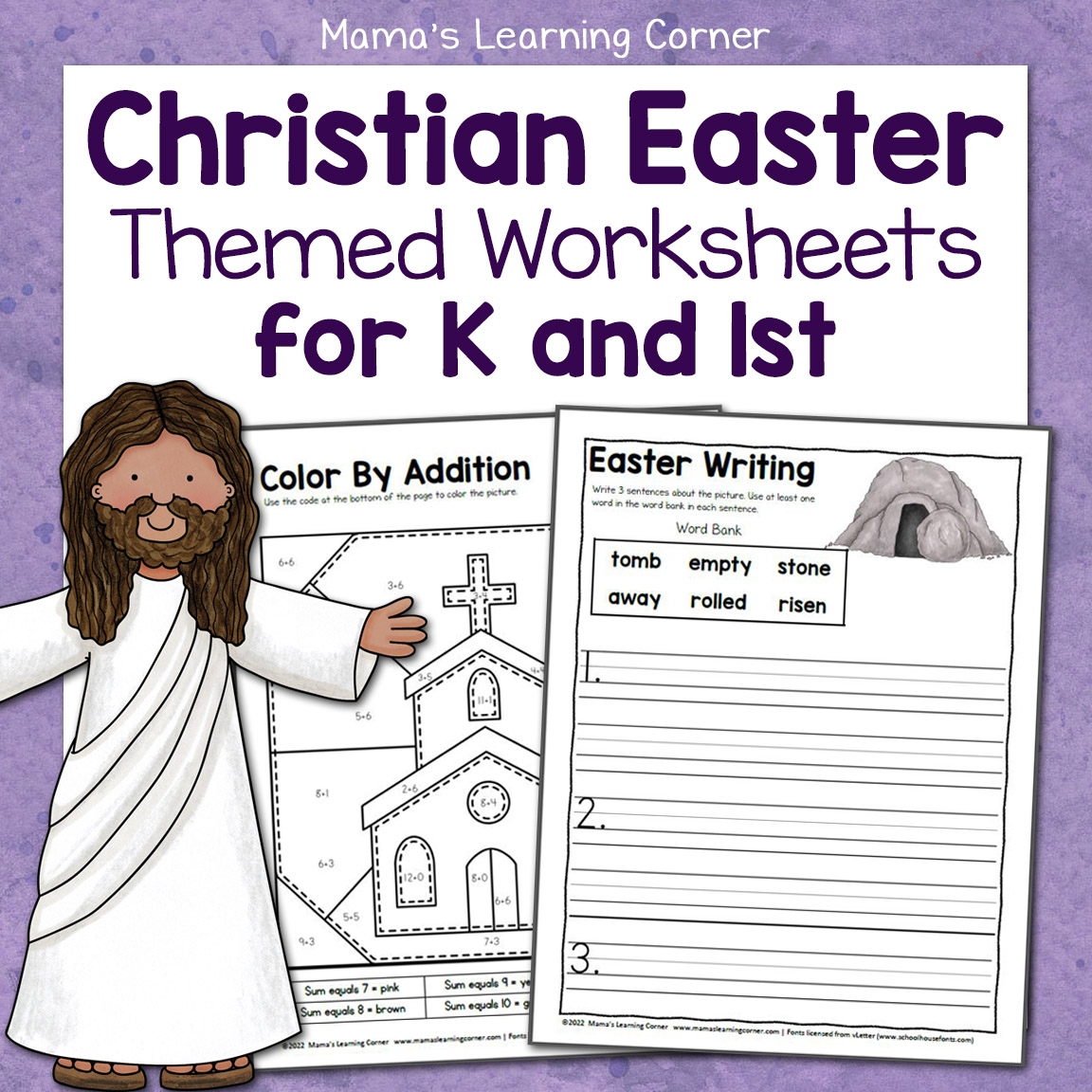 Christian Easter Worksheets For Kindergarten And First Grade Mamas Learning Corner Christian Easter Worksheets For Kindergarten And First Grade Mamas Learning Corner
