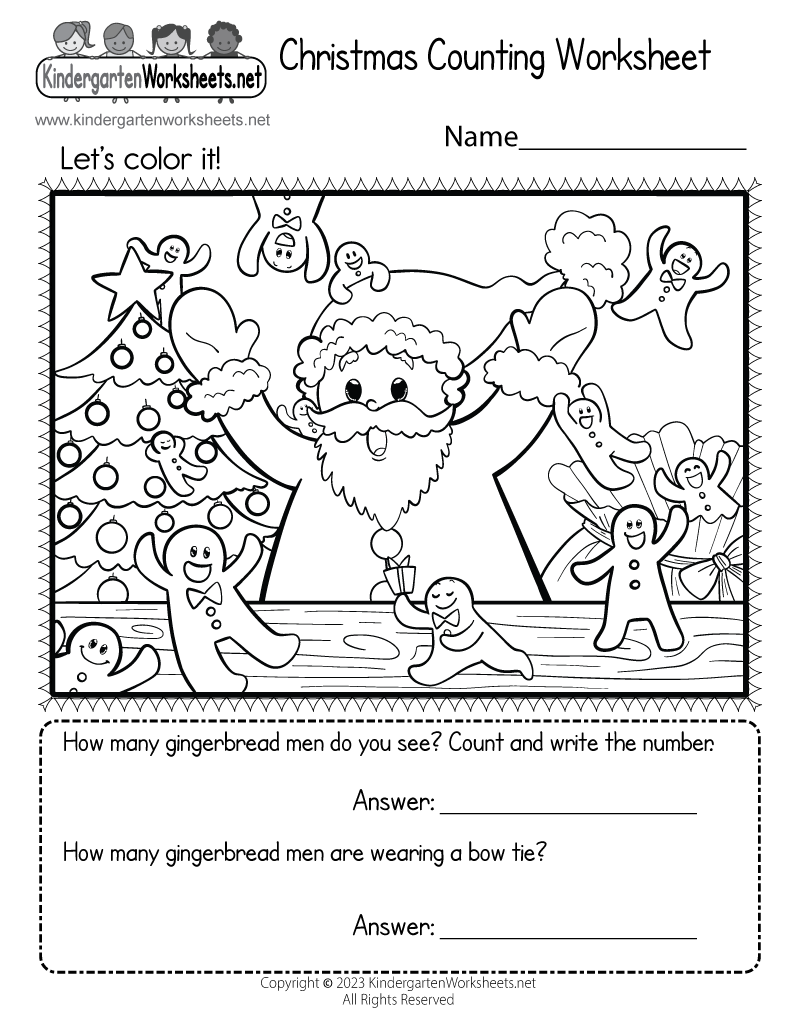 Printable Christmas Worksheets Printable Christmas Worksheets