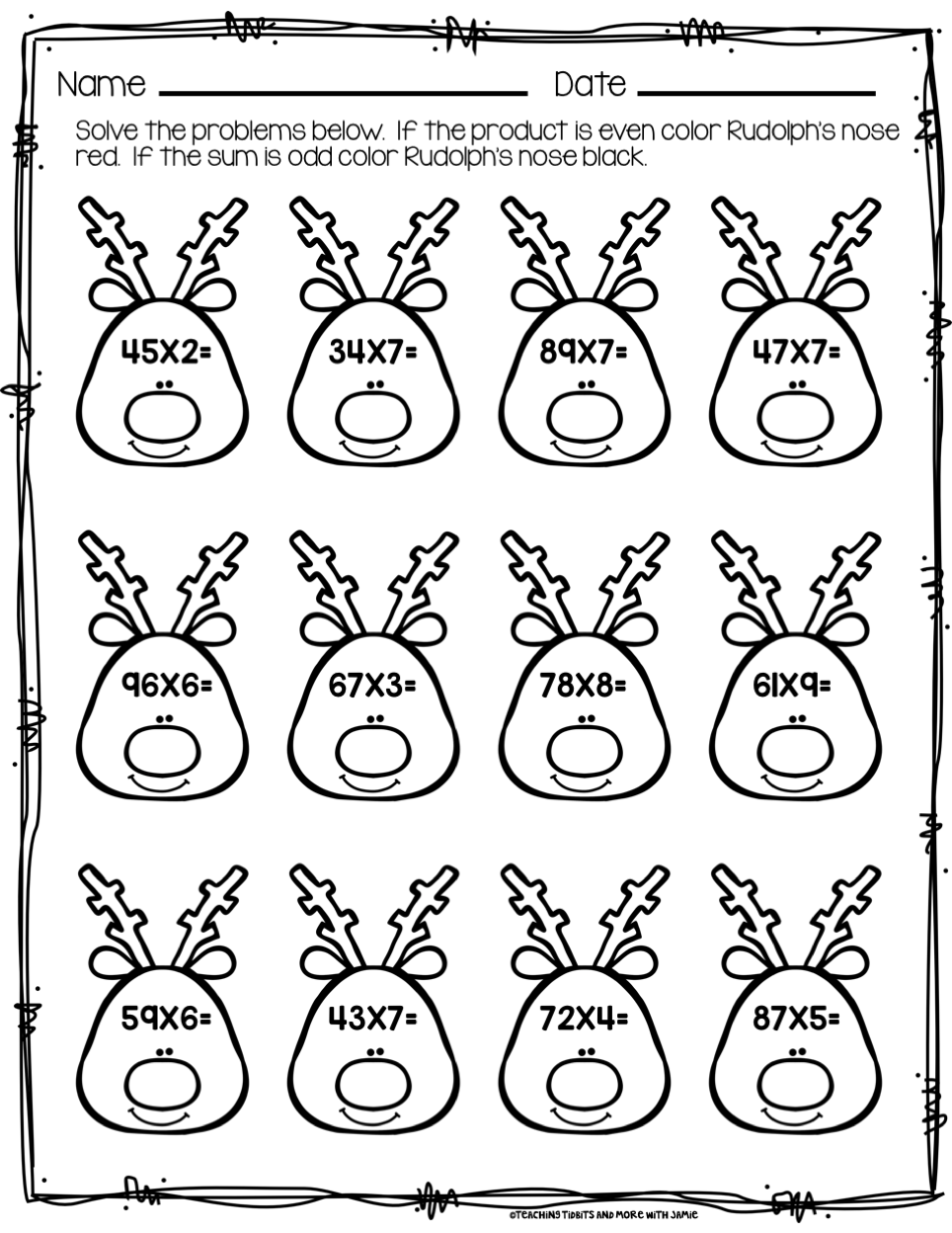 Free Printable Christmas Worksheets