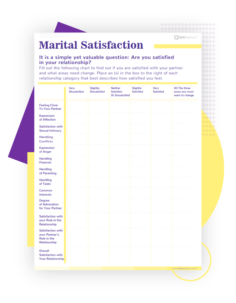Couples Therapy Worksheets