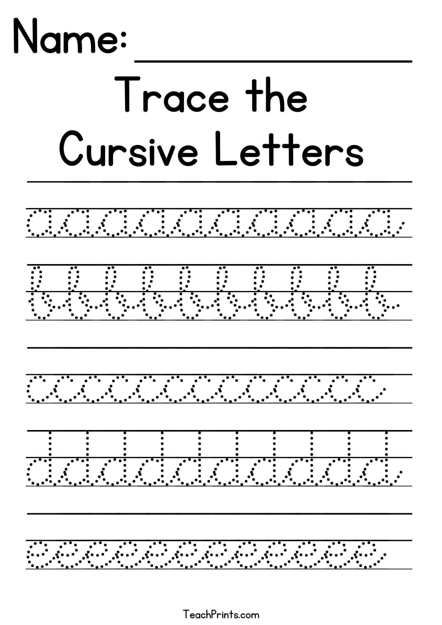 Free Printable Cursive Writing Worksheets Free Printable Cursive Writing Worksheets