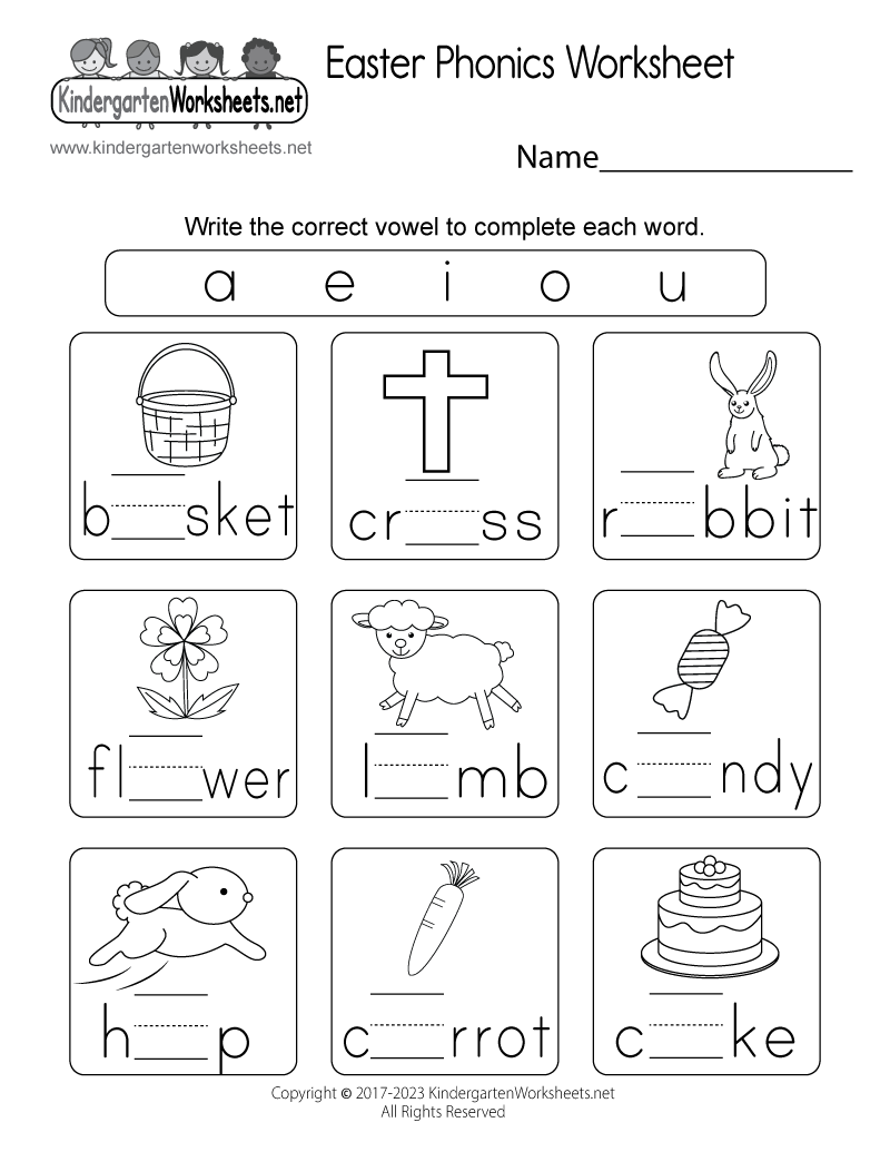 Printable Easter Worksheets Pdf