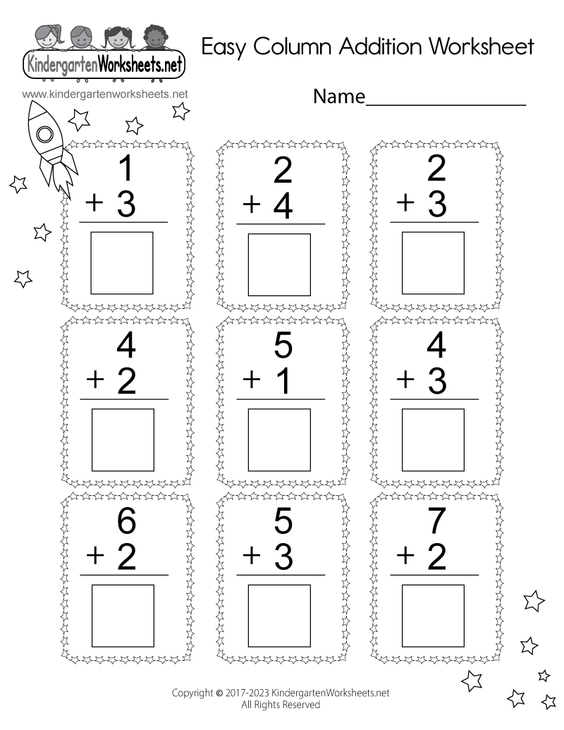 Easy Column Addition Worksheet Free Printable Digital PDF Easy Column Addition Worksheet Free Printable Digital PDF