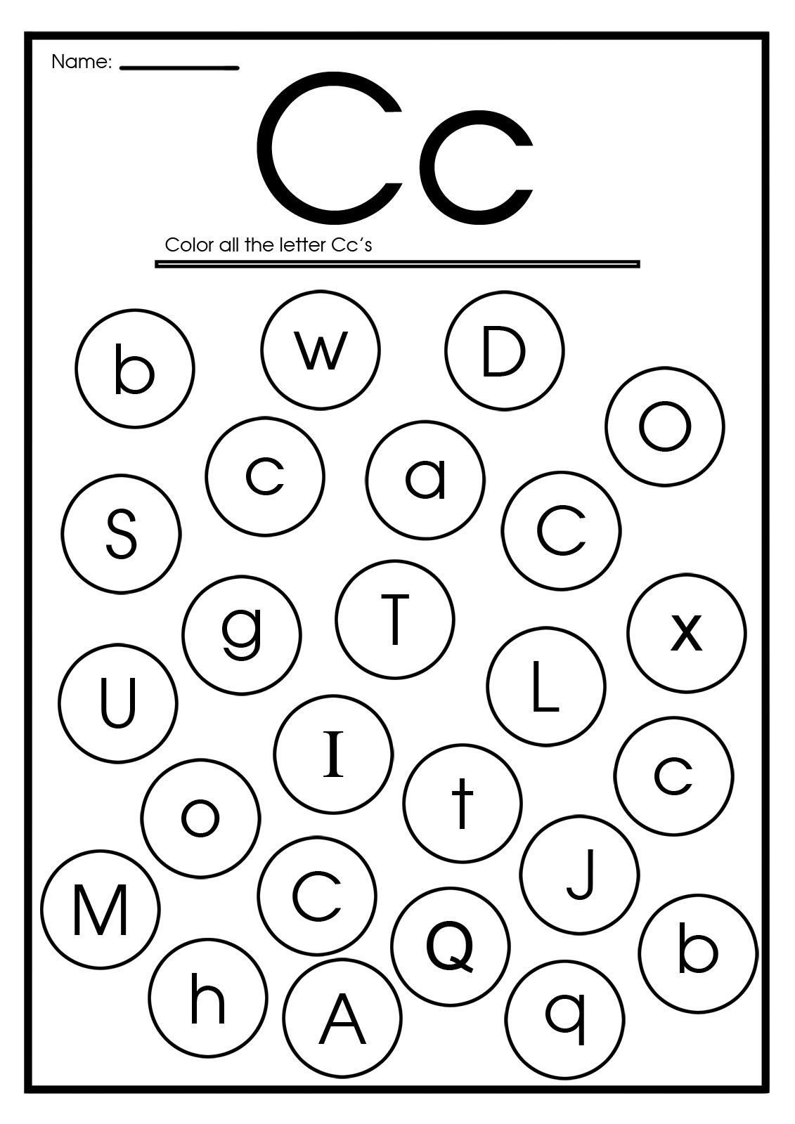 Letter C Printable Worksheets Letter C Printable Worksheets