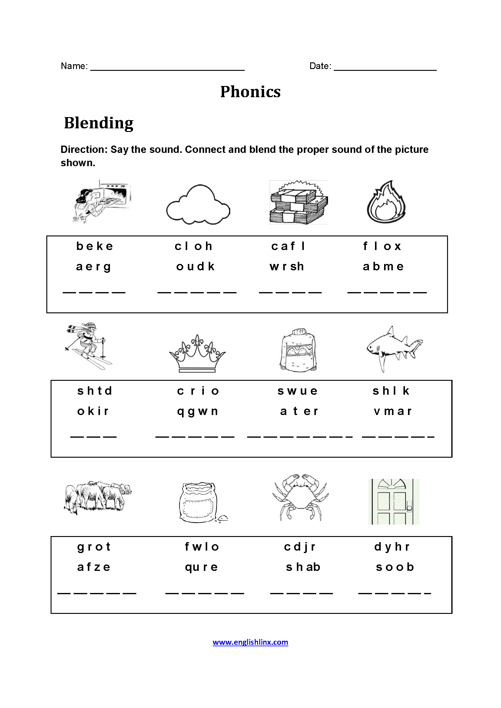 Englishlinx Phonics Worksheets Englishlinx Phonics Worksheets