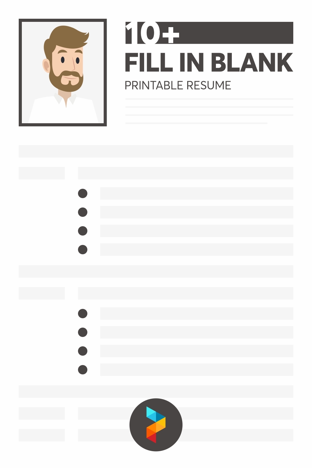 Fill In Blank Printable Resume Worksheet Fill In Blank Printable Resume Worksheet