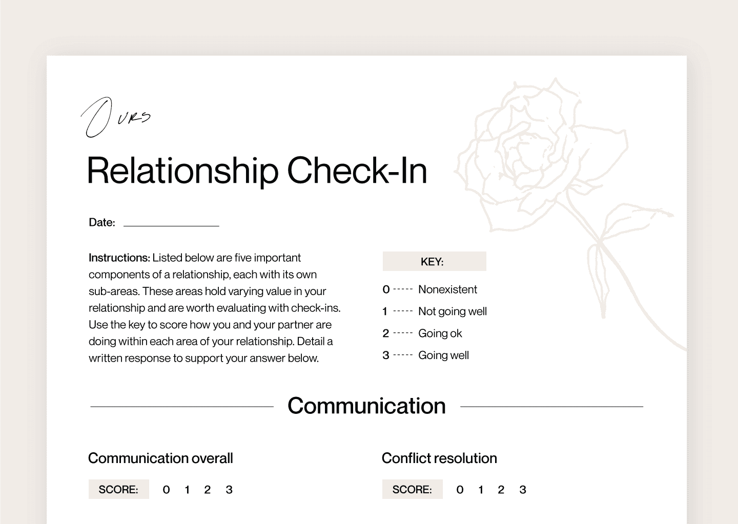 Five Couples Therapy Worksheets Ours