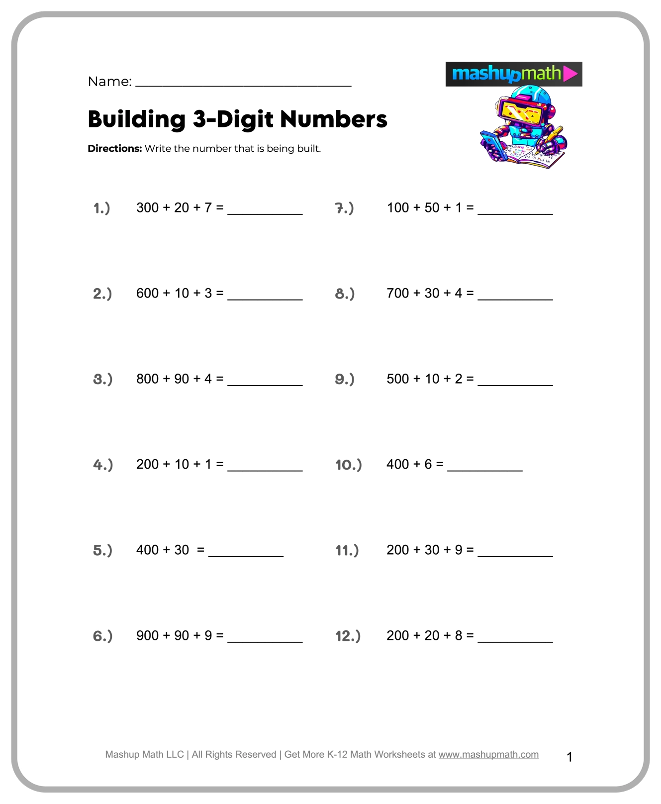 Math Worksheets Printable Free Math Worksheets Printable Free