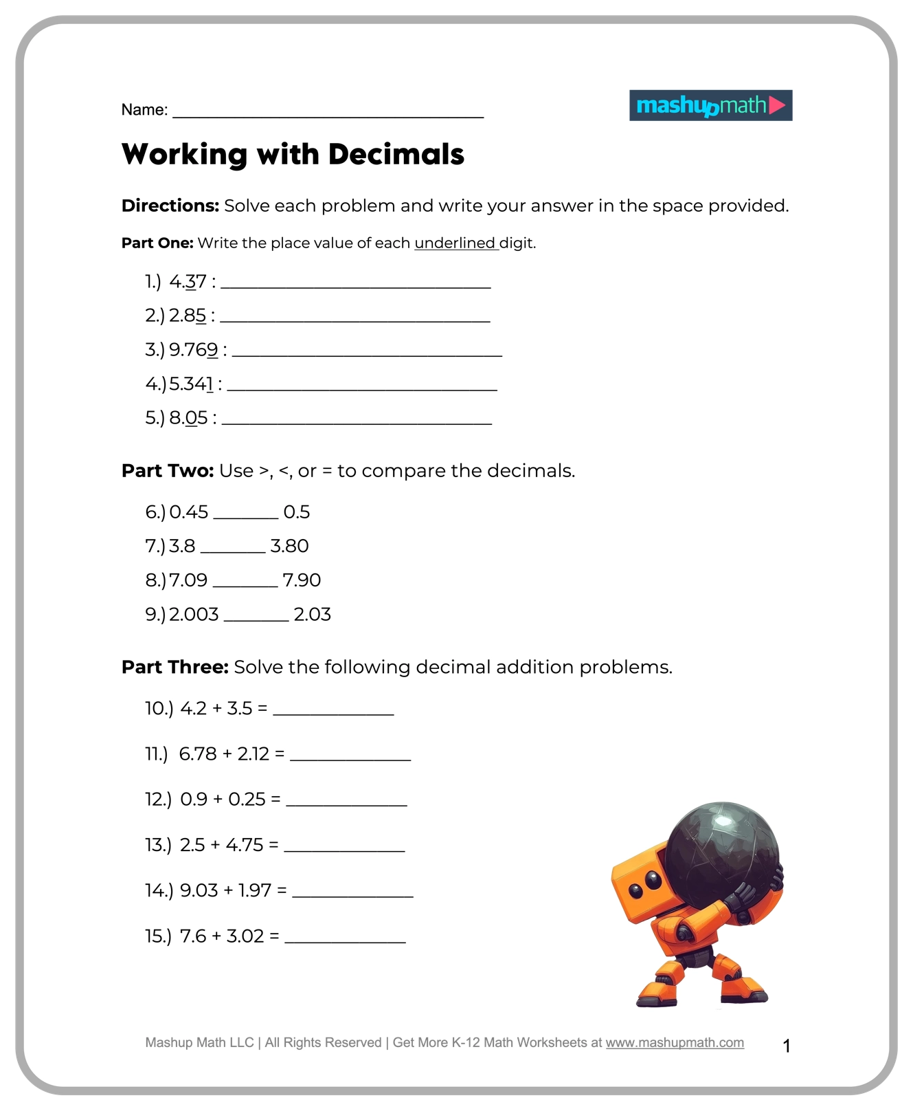 Printable 5th Grade Math Worksheets Printable 5th Grade Math Worksheets