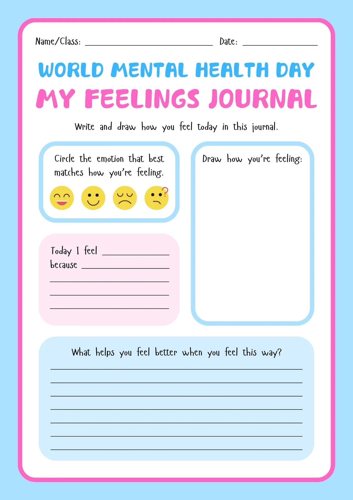 Free Printable Mental Health Worksheets Pdf Free Printable Mental Health Worksheets Pdf