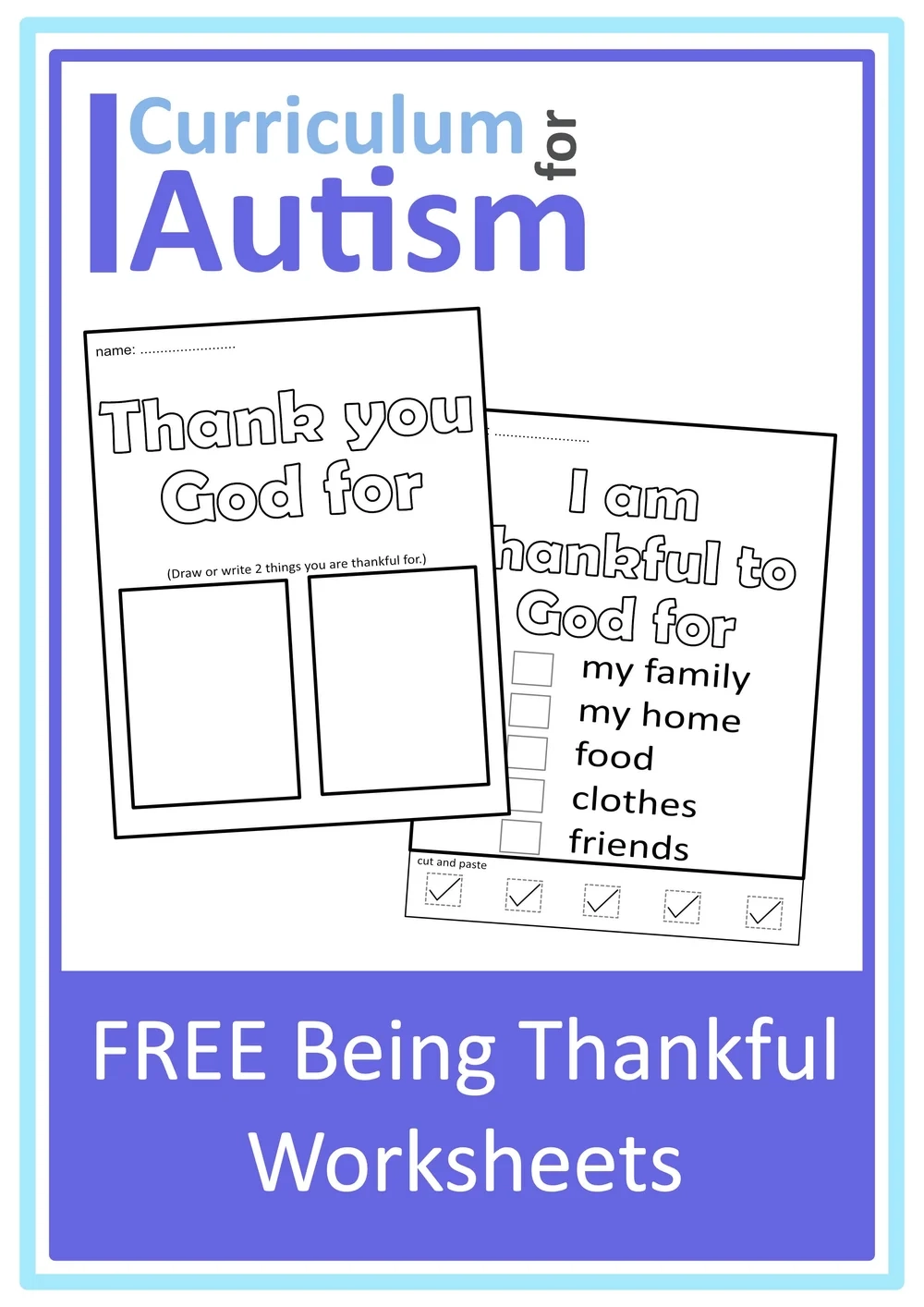 Free Printable Autism Worksheets