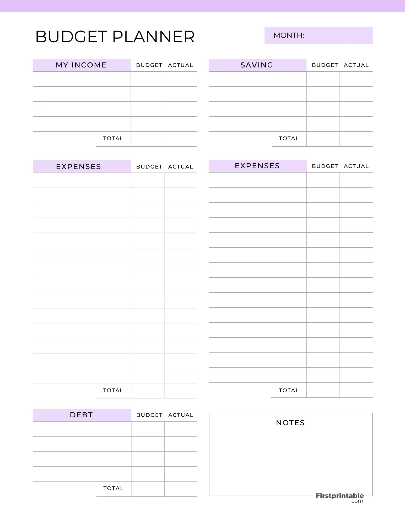 Best Free Printable Budget Worksheet Pdf Best Free Printable Budget Worksheet Pdf