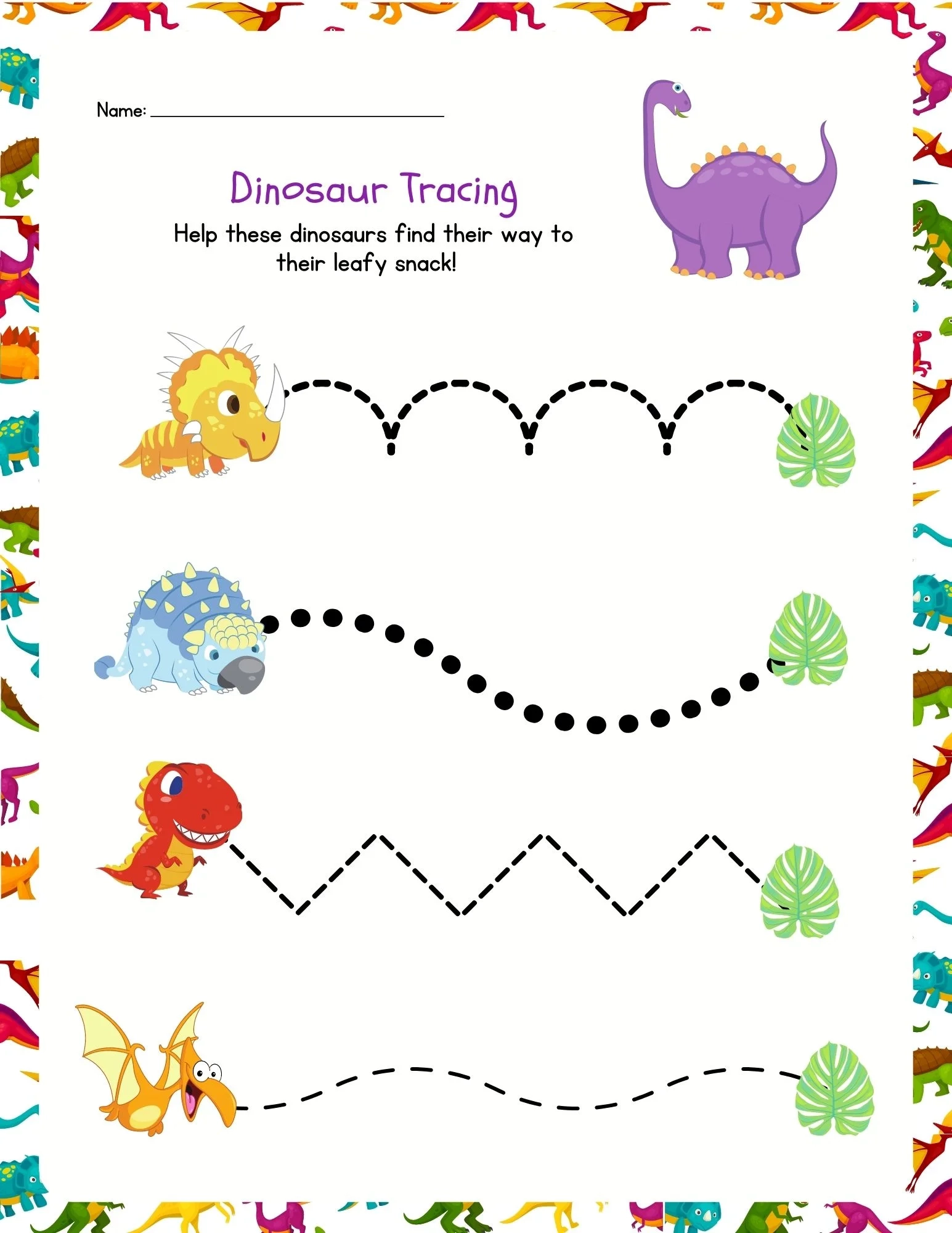 Free Printable Tracing Worksheets Preschool