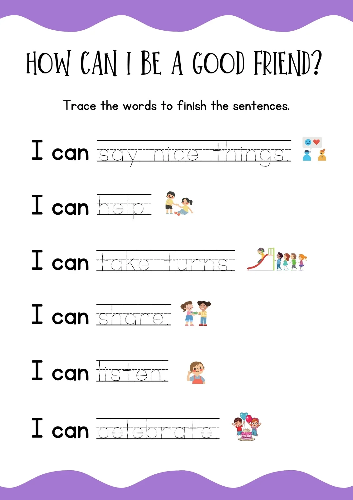 Free Custom Printable Friendship Worksheet Templates Canva Free Custom Printable Friendship Worksheet Templates Canva