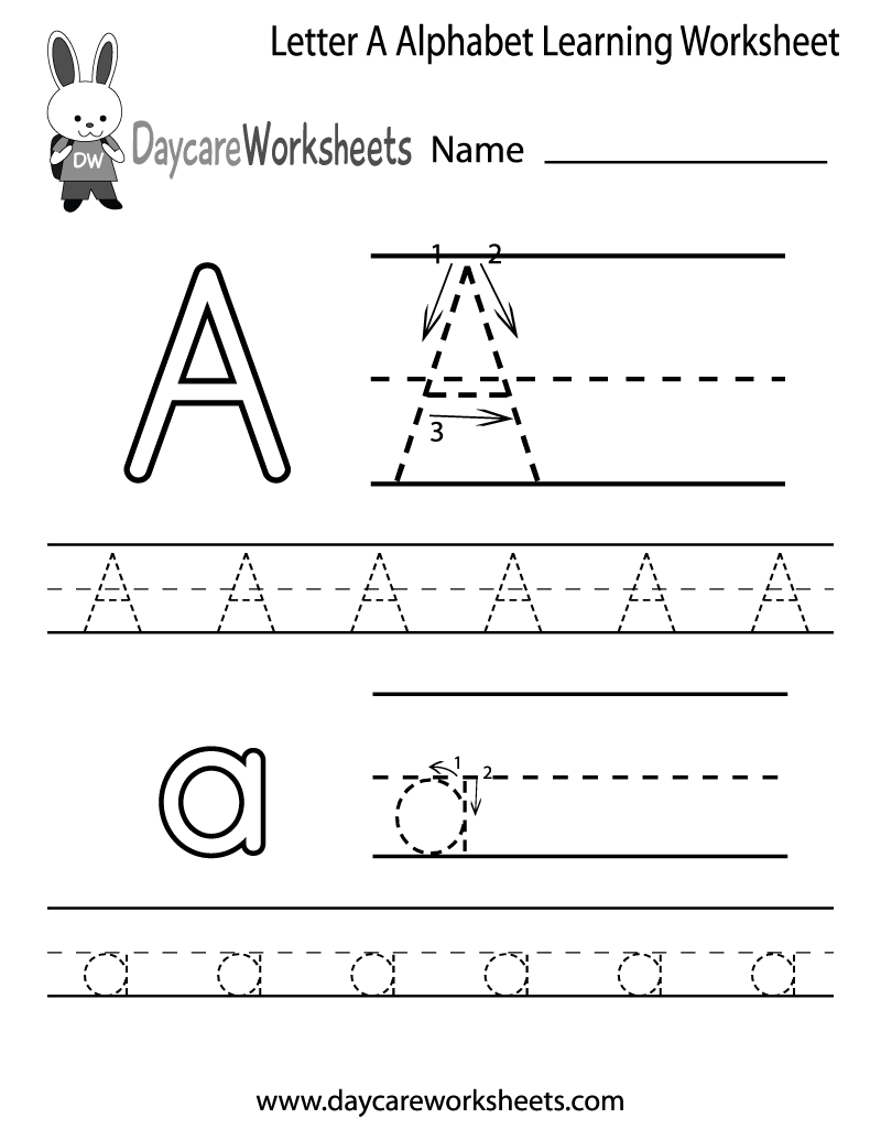 Alphabet Letter Worksheets Printable