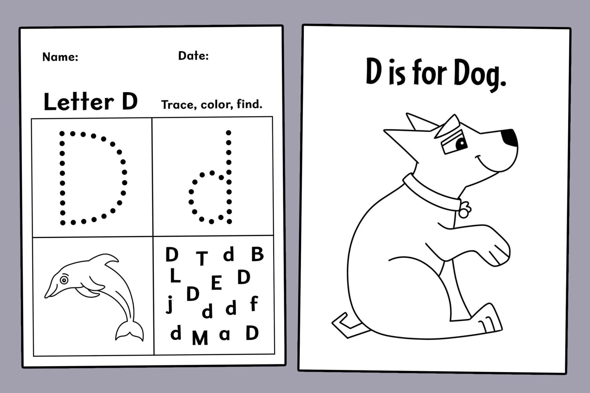 FREE Letter D Worksheets For Preschool The Hollydog Blog FREE Letter D Worksheets For Preschool The Hollydog Blog