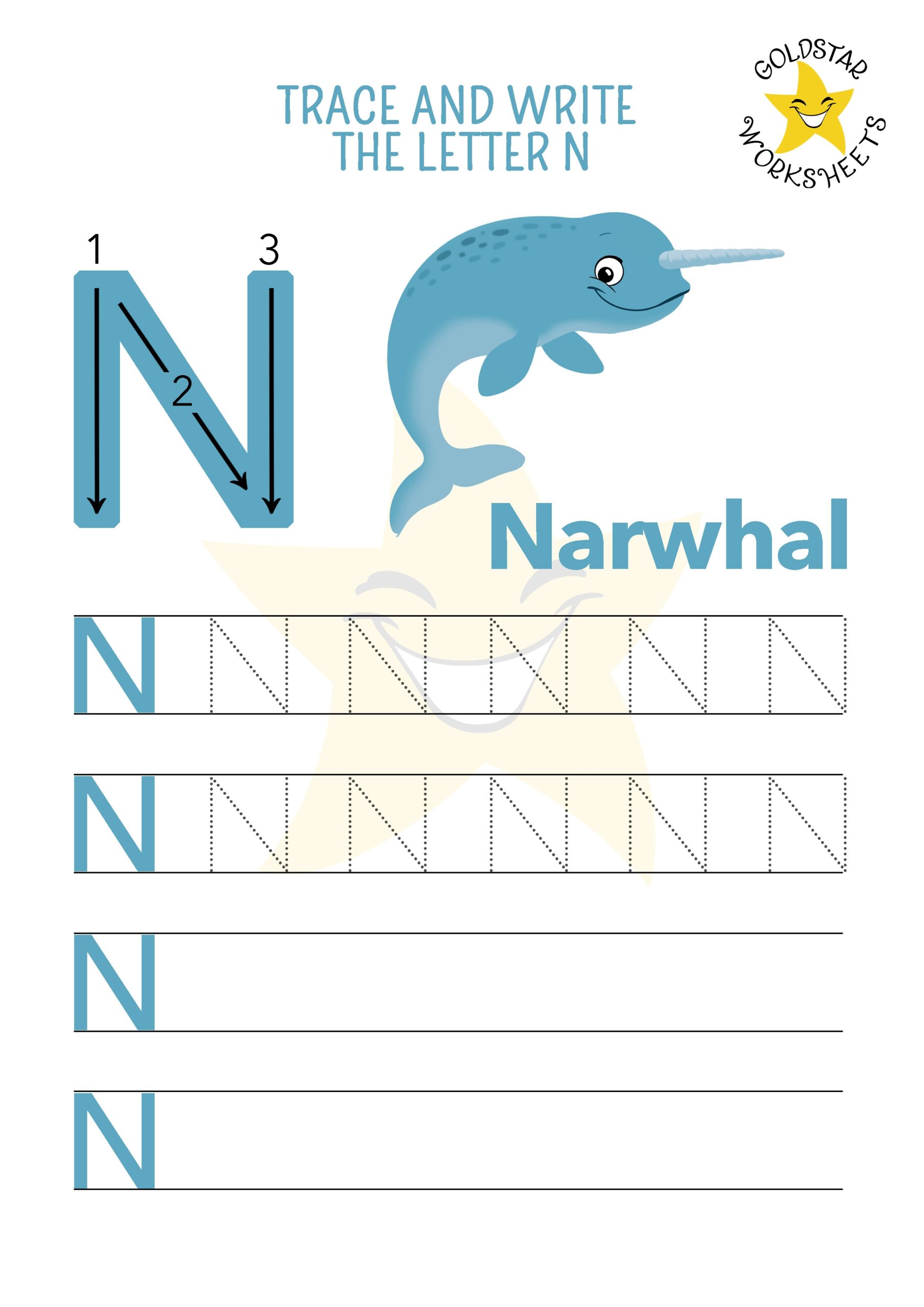 Free Printable Letter N Tracing Worksheets Free Printable Letter N Tracing Worksheets