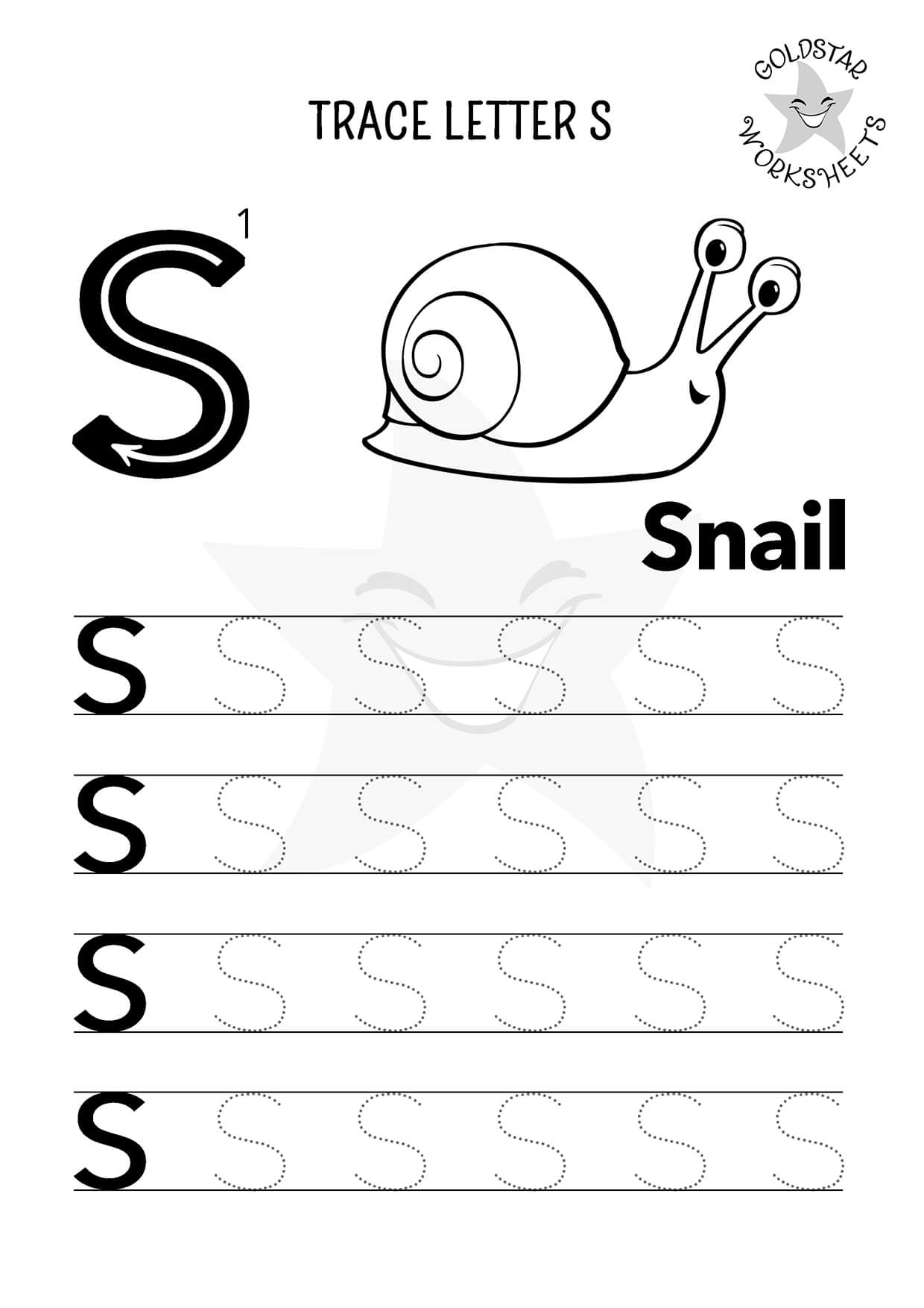 Free Letter S Tracing Worksheets For Kids Vibrant Original Designs Free Letter S Tracing Worksheets For Kids Vibrant Original Designs