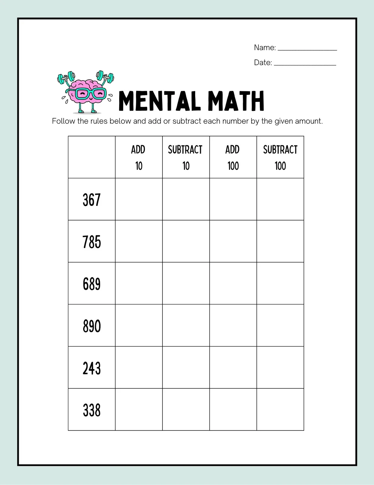 Free Printable 2nd Grade Math Worksheet Templates Canva Free Printable 2nd Grade Math Worksheet Templates Canva