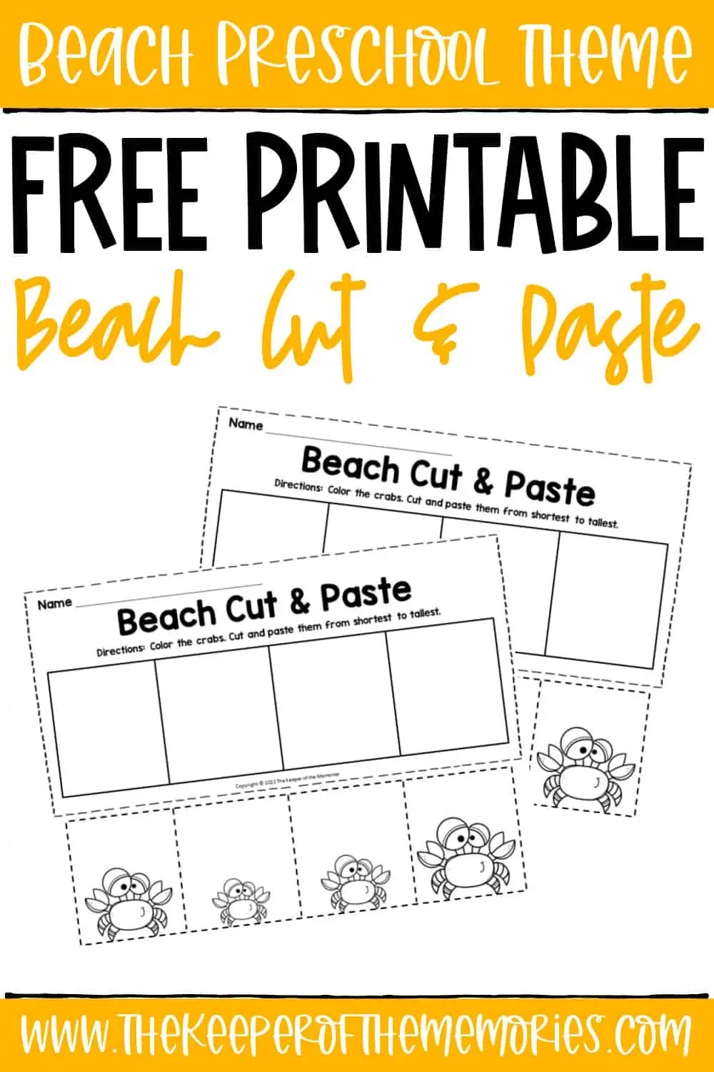 Free Printable Beach Cut And Paste Worksheets The Keeper Of The Memories Free Printable Beach Cut And Paste Worksheets The Keeper Of The Memories