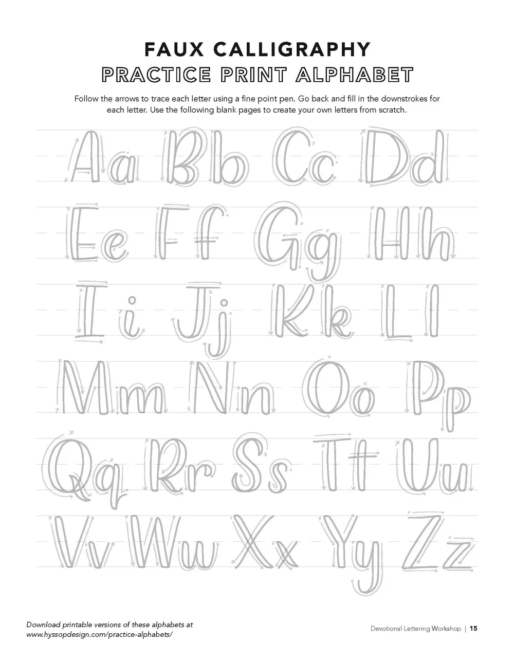 Free Printable Calligraphy Alphabet Worksheets Jacy Corral Hyssop Design