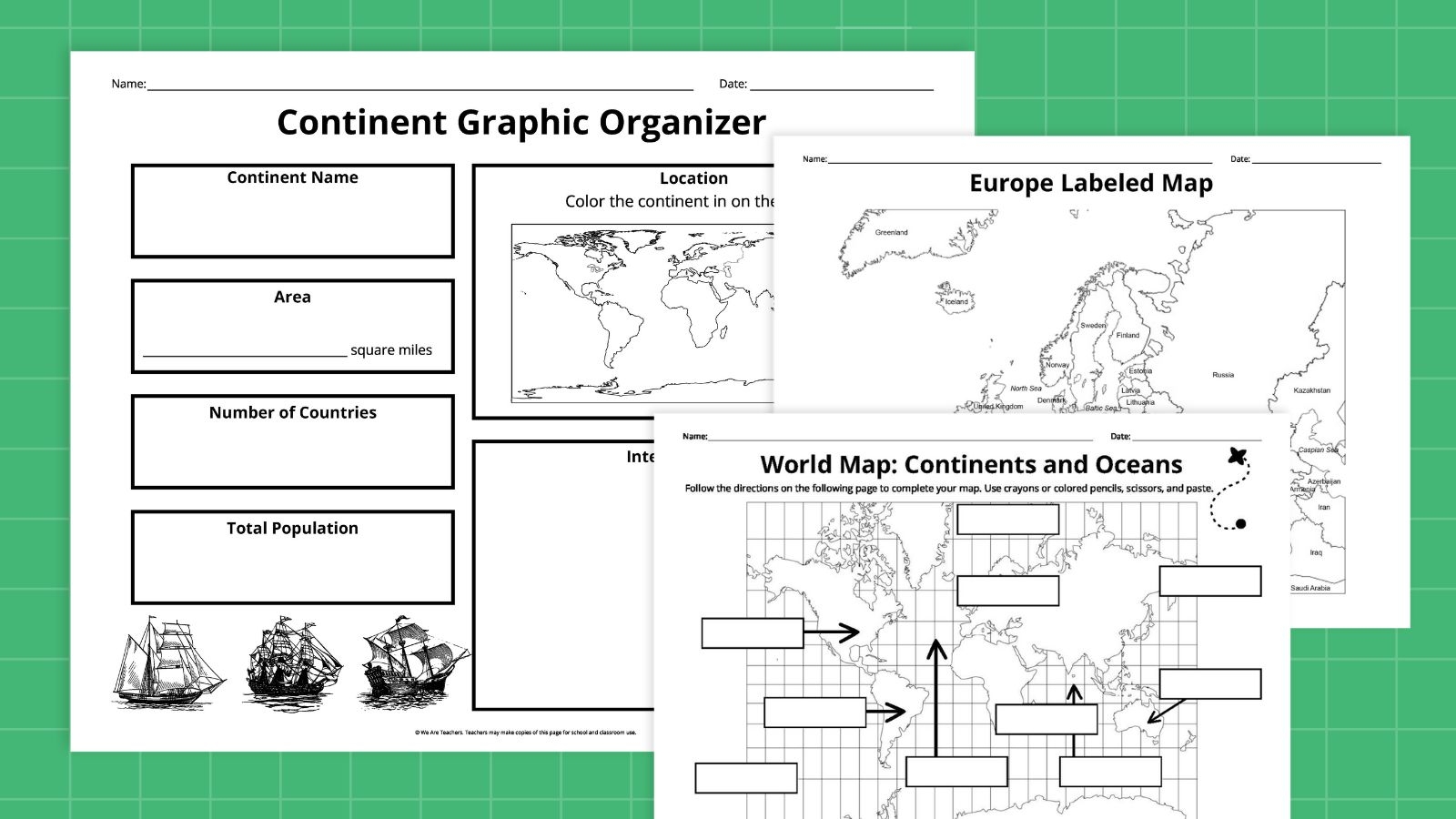 Free Printable Continents And Oceans Worksheet Free Printable Continents And Oceans Worksheet
