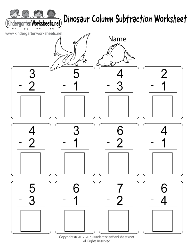Printable Subtraction Worksheets