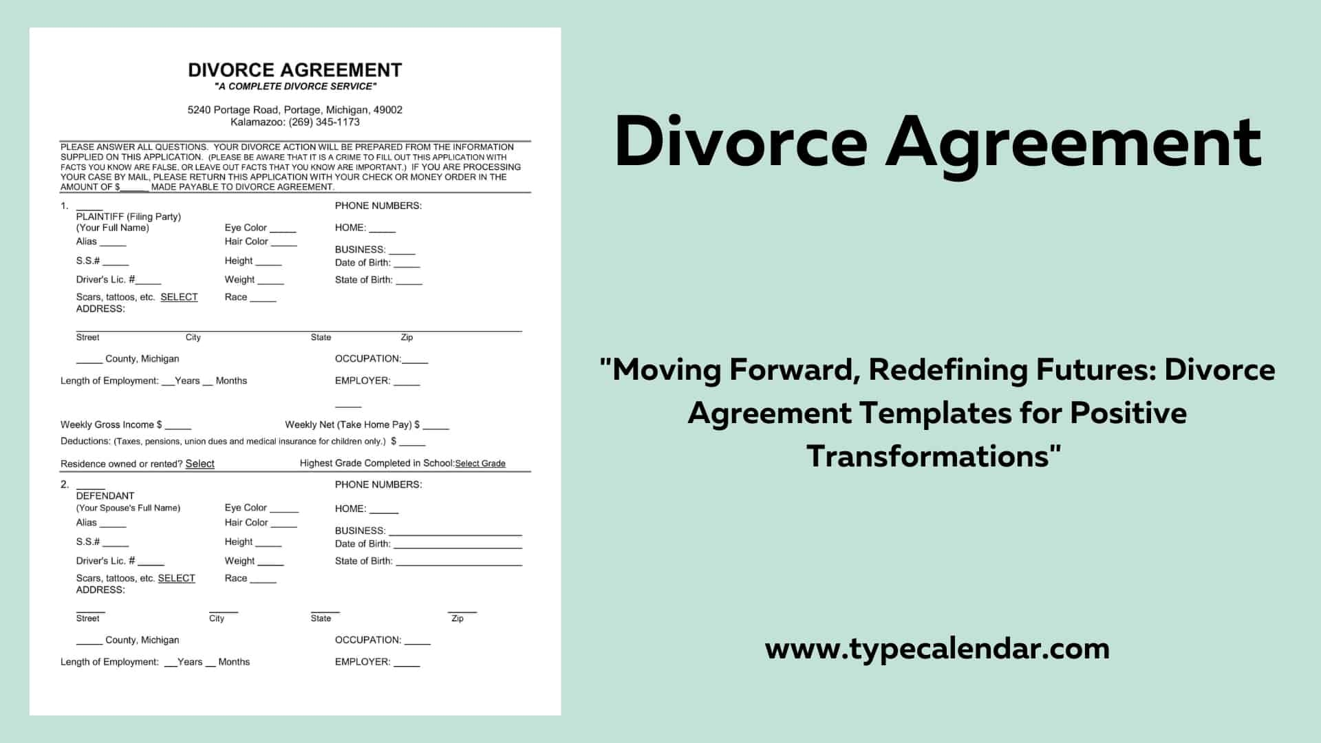 Free Printable Divorce Agreement Templates Word PDF Mutual Free Printable Divorce Agreement Templates Word PDF Mutual