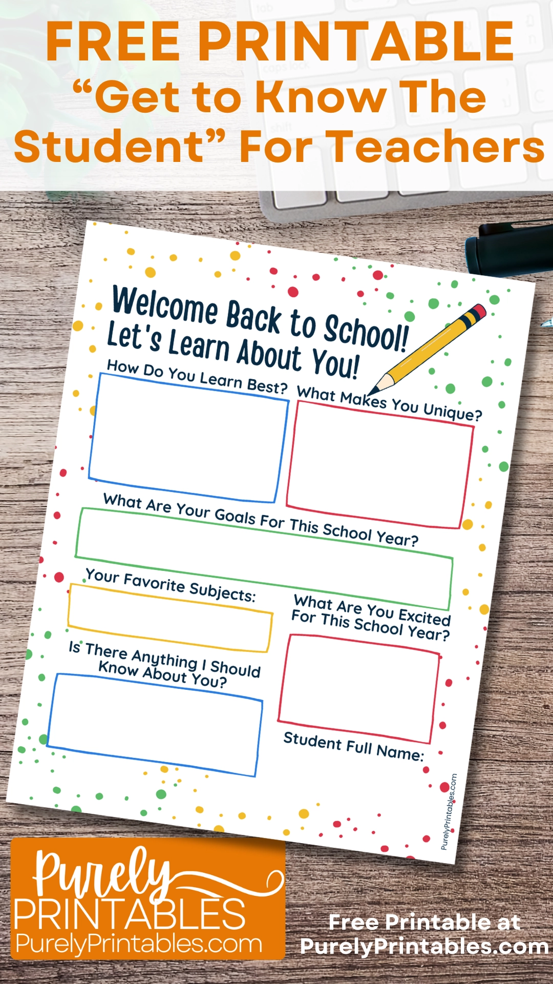 Free Printable Get To Know The Student Worksheets For Teachers Free Printable Get To Know The Student Worksheets For Teachers