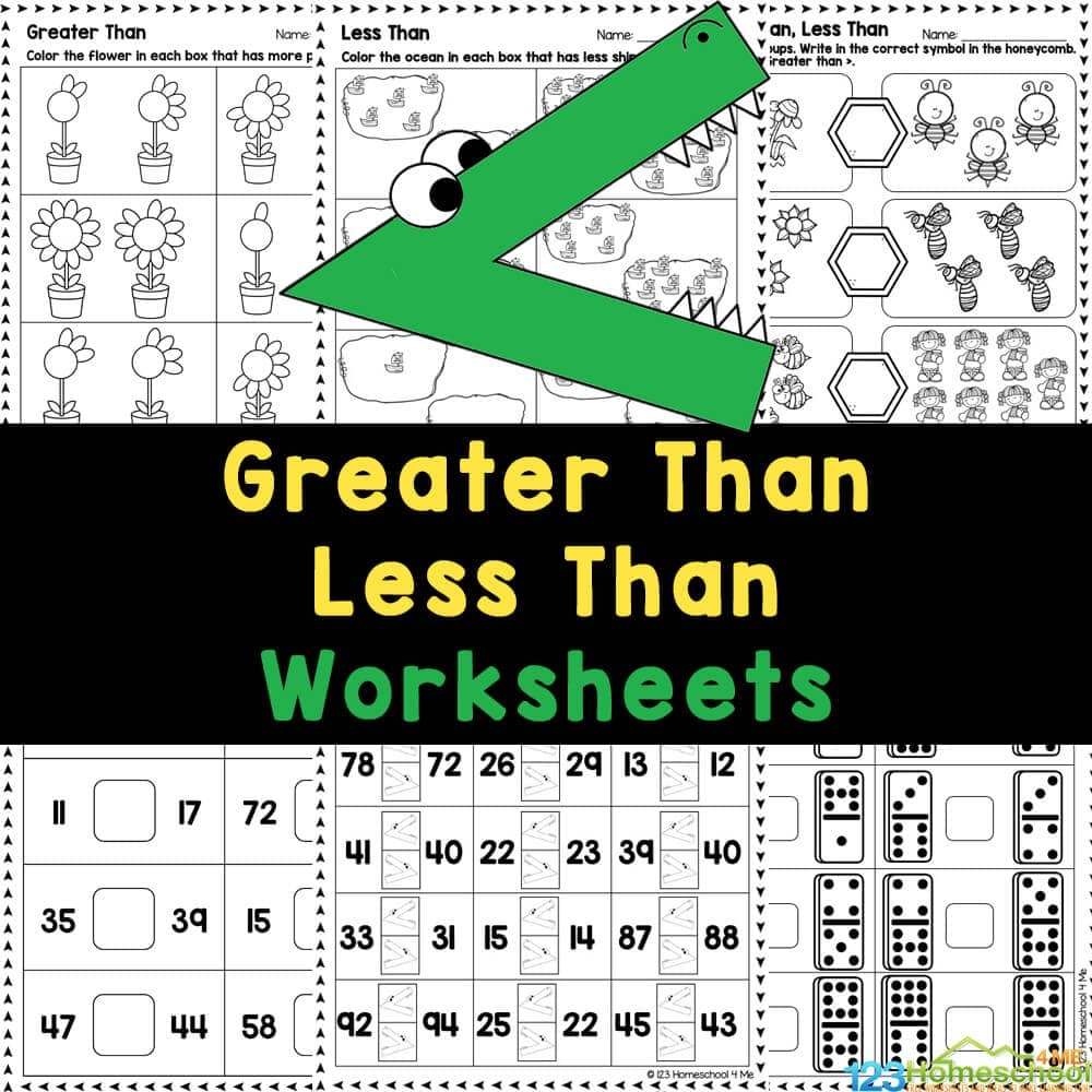 Free Printable Greater Than Less Than Worksheets Free Printable Greater Than Less Than Worksheets