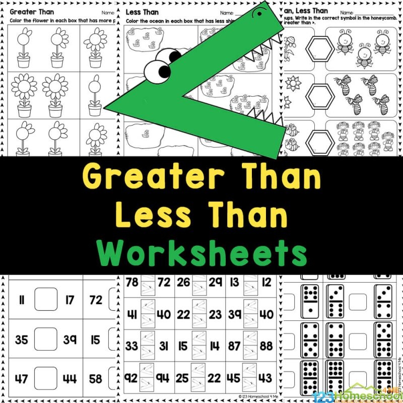 Free Printable Greater Than Less Than Worksheets Free Printable Greater Than Less Than Worksheets