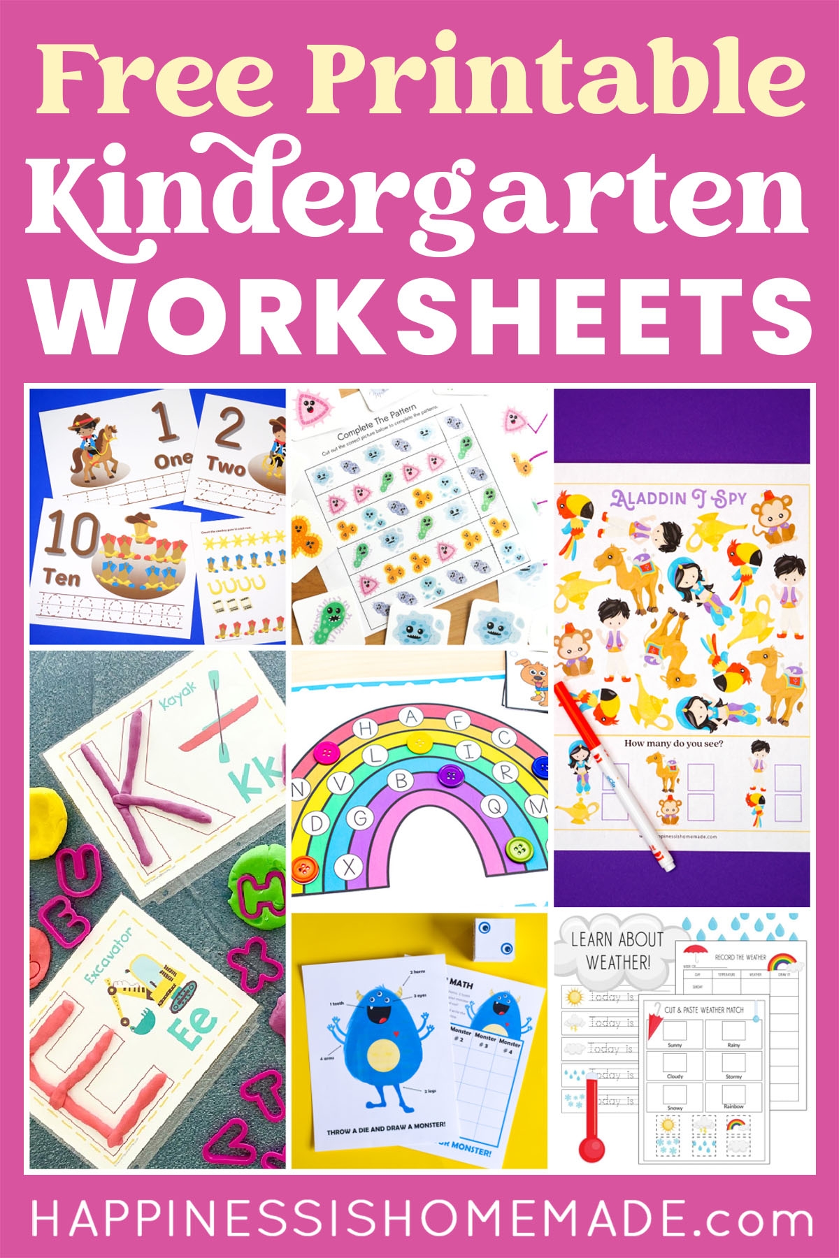 Printable Kindergarten Worksheets Printable Kindergarten Worksheets