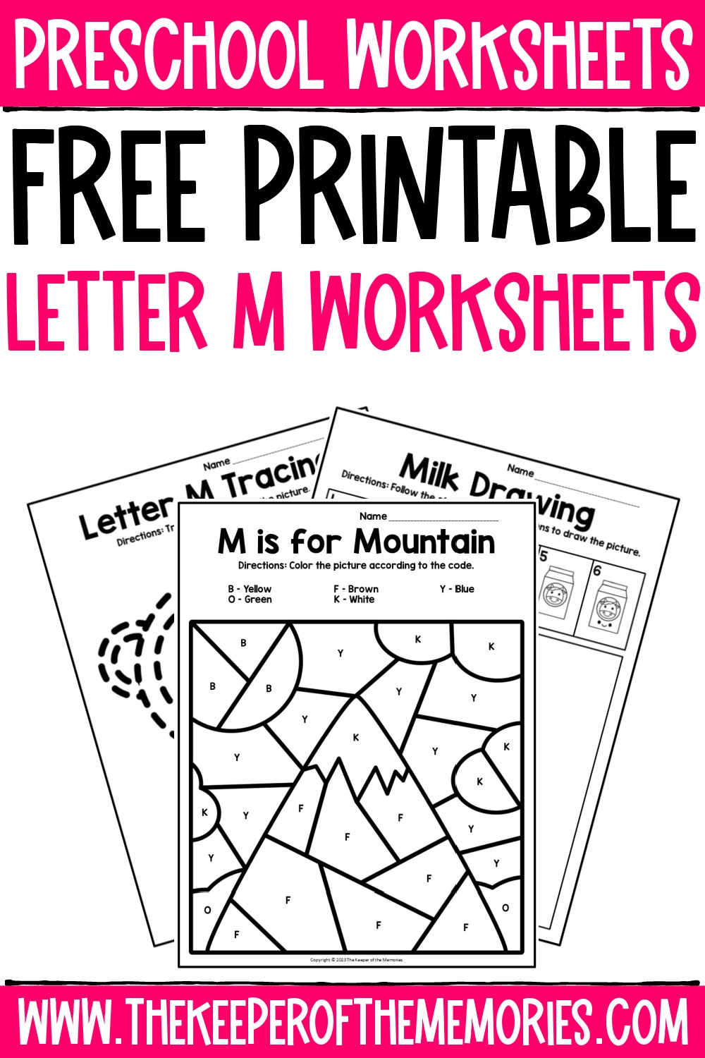 Free Printable Letter M Worksheets The Keeper Of The Memories Free Printable Letter M Worksheets The Keeper Of The Memories