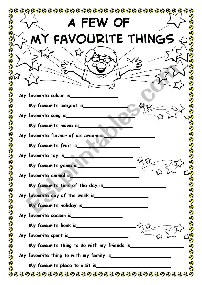 Free Printable My Favorite Things List Printable Printable Design Resources Free Printable My Favorite Things List Printable Printable Design Resources